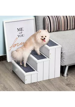 Coupon 👏 PawHut 3 Step Wooden Carpeted Non Slip Pet Stairs Ramp for Cats and Small 🐶 Dogs White ✨ 9 Coupon 👏 PawHut 3 Step Wooden Carpeted Non Slip Pet Stairs Ramp for Cats and Small 🐶 Dogs White ✨ -Cheap PawHut Store Belk 464