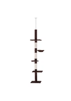 Discount 🤩 PawHut 9' Adjustable Height Floor To Ceiling Vertical Cat Tree Brown and White ❤️ 9 Discount 🤩 PawHut 9' Adjustable Height Floor To Ceiling Vertical Cat Tree Brown and White ❤️ -Cheap PawHut Store Belk 474