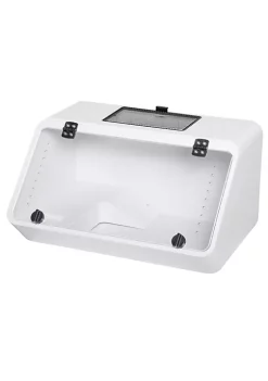 Wholesale 😀 PawHut Turtle Tank Reptile Aquarium Hermit Crab Habitat with Basking Platform Feeding Trough Ramp 19" x 12" x 10" White 🧨