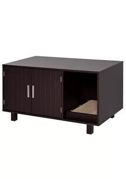 Top 10 🔥 PawHut Wooden Cat Litter Box Enclosure and House with Nightstand/End Table Design Scratcher and Magnetic Doors Brown ✔️