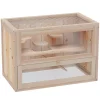 Coupon 🔥 PawHut 2 Level Hamster Cage and Small Animal Habitat for Rabbits Guinea Pigs and Chinchillas with Openable Roof and Window 🎉 -Cheap PawHut Store Belk 572