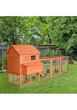 Outlet ๐ PawHut 145" Chicken Coop Large Chicken House Rabbit Hutch Wooden Poultry Cage Pen Garden and Backyard with Run and Inner Hen House Space โค๏ธ 10 Outlet ๐ PawHut 145" Chicken Coop Large Chicken House Rabbit Hutch Wooden Poultry Cage Pen Garden and Backyard with Run and Inner Hen House Space โค๏ธ -Cheap PawHut Store Belk 590