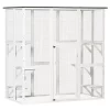 Flash Sale ๐ฅ PawHut Large Wooden Outdoor Catio Enclosure Cat Patio with 6 Balanced Platforms and Asphalt Roof 71" x 38" x 71" White ๐ฅฐ 2 Flash Sale ๐ฅ PawHut Large Wooden Outdoor Catio Enclosure Cat Patio with 6 Balanced Platforms and Asphalt Roof 71" x 38" x 71" White ๐ฅฐ -Cheap PawHut Store Belk 607