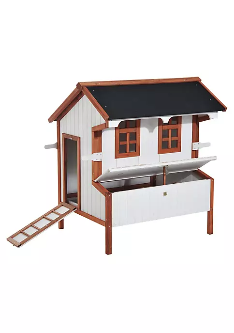 Brand new ๐ PawHut 47" Chicken Coop Wooden Chicken House Rabbit Hutch Raised Poultry Cage Portable Hen Pen Backyard With Nesting Box And Handles ๐ 3 Brand new ๐ PawHut 47" Chicken Coop Wooden Chicken House Rabbit Hutch Raised Poultry Cage Portable Hen Pen Backyard With Nesting Box And Handles ๐