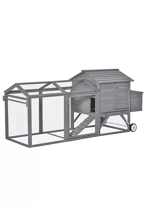 Buy ๐ PawHut 96" Chicken Coop Wooden Chicken House Rabbit Hutch Poultry Cage Hen Pen Portable Backyard with Wheels Outdoor Run and Nesting Box Grey ๐ฅ 3 Buy ๐ PawHut 96" Chicken Coop Wooden Chicken House Rabbit Hutch Poultry Cage Hen Pen Portable Backyard with Wheels Outdoor Run and Nesting Box Grey ๐ฅ