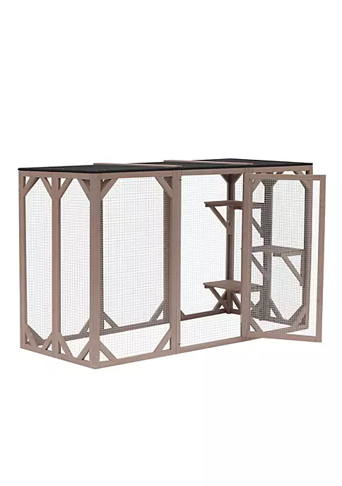 Top 10 ๐คฉ PawHut Cat Cage Indoor Outdoor Wooden Enclosure Pet House Small Animal Cage Hutch Suitable for Rabbit ๐ Dogs Kitten Crate Kennel with Waterproof Roof Multi Level Platforms Lock Brown ๐ 5 Top 10 ๐คฉ PawHut Cat Cage Indoor Outdoor Wooden Enclosure Pet House Small Animal Cage Hutch Suitable for Rabbit ๐ Dogs Kitten Crate Kennel with Waterproof Roof Multi Level Platforms Lock Brown ๐ - Image 3