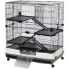 Budget 🔥 PawHut Rolling Small Animal Rabbit Cage for Bunny Chinchillas and Gerbils with a Large Living Space 39.25'' x 25'' x 43'' ⭐ -Cheap PawHut Store Belk 647
