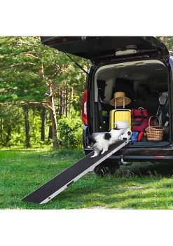 Deals ❤️ PawHut 96" Portable Bi Fold Folding Vehicle Pet Ramp for Large 🐶 Dog or Animals with Safety Lock and Convenient Carry Handle 🔔 -Cheap PawHut Store Belk 660