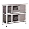 Best reviews of ✔️ PawHut 48" 2 Tier Rabbit Hutch Bunny Cage Guinea Pig Cage Bunny Run Indoor Outdoor Small Animal House with Opening Top and Slide out Tray 🌟