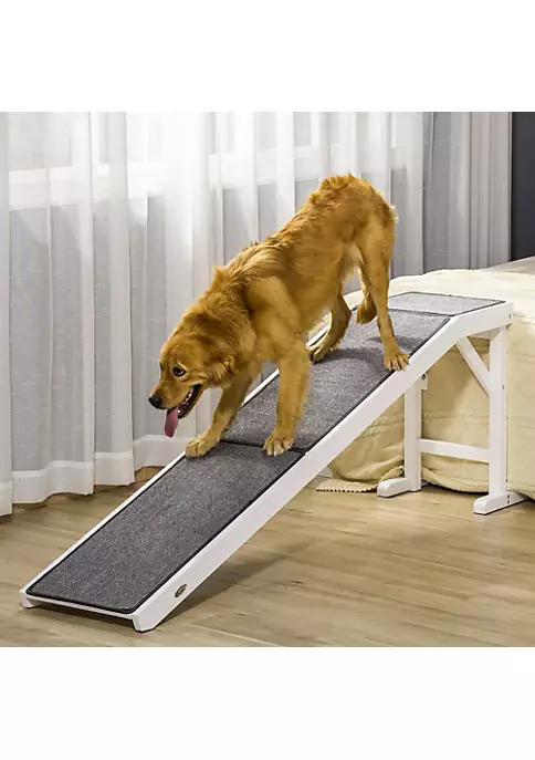 Brand new ๐ PawHut Pet Ramp ๐ถ Dog Bed Ramp for ๐ถ Dogs with Non Slip Carpet and Top Platform 74" x 16" x 25" White ๐ 5 Brand new ๐ PawHut Pet Ramp ๐ถ Dog Bed Ramp for ๐ถ Dogs with Non Slip Carpet and Top Platform 74" x 16" x 25" White ๐ - Image 3