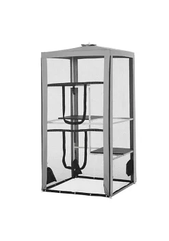 Budget 🛒 PawHut Outdoor Cat Enclosure Catio Indoor Playpen with 3 Platforms Door 4 Sandbags 39" L x 39" W x 79" H 🤩 -Cheap PawHut Store Belk 761