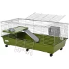 Outlet 🎉 PawHut 47" Small Animal Cage Chinchilla Guinea Pig Hutch Pet House with Platform Ramp Food Dish Wheels and Water Bottle 🌟 -Cheap PawHut Store Belk 777