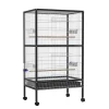 Best reviews of ⭐ PawHut 54" Extra Large Portable Rolling Iron Aviary Flight Bird Cage And Accessories ⌛ -Cheap PawHut Store Belk 792