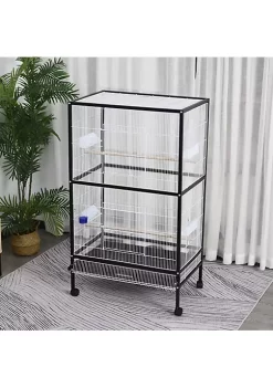 Best reviews of ⭐ PawHut 54" Extra Large Portable Rolling Iron Aviary Flight Bird Cage And Accessories ⌛ -Cheap PawHut Store Belk 795