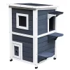 Hot Sale ๐ฏ PawHut Solid Wood 2 Floor Cat Condo Kitten Shelter with Window ๐งจ 2 Hot Sale ๐ฏ PawHut Solid Wood 2 Floor Cat Condo Kitten Shelter with Window ๐งจ -Cheap PawHut Store Belk 812