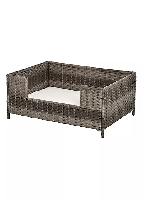 Top 10 ๐ PawHut Rattan Pet Bed Raised Wicker ๐ Dog House Small Animal Sofa Indoor and Outdoor with Soft Washable Cushion Grey ๐ 4 Top 10 ๐ PawHut Rattan Pet Bed Raised Wicker ๐ Dog House Small Animal Sofa Indoor and Outdoor with Soft Washable Cushion Grey ๐ - Image 2