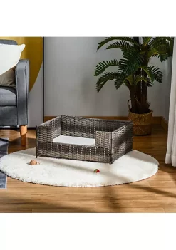 Top 10 ๐ PawHut Rattan Pet Bed Raised Wicker ๐ Dog House Small Animal Sofa Indoor and Outdoor with Soft Washable Cushion Grey ๐ 10 Top 10 ๐ PawHut Rattan Pet Bed Raised Wicker ๐ Dog House Small Animal Sofa Indoor and Outdoor with Soft Washable Cushion Grey ๐ -Cheap PawHut Store Belk 900