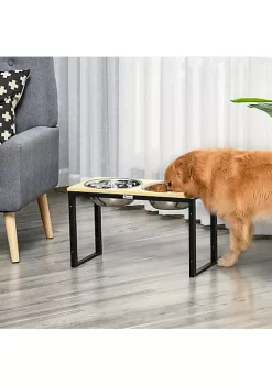 Flash Sale 👍 PawHut Elevated 🦮 Dog Feeder with 2 Stainless Steel Bowls Twin Raised Adjustable Pet Food Platform for Small Medium Large 🦮 Dogs Natural 🔥 9 Flash Sale 👍 PawHut Elevated 🦮 Dog Feeder with 2 Stainless Steel Bowls Twin Raised Adjustable Pet Food Platform for Small Medium Large 🦮 Dogs Natural 🔥 -Cheap PawHut Store Belk 904