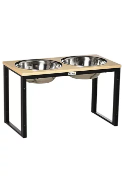 Flash Sale 👍 PawHut Elevated 🦮 Dog Feeder with 2 Stainless Steel Bowls Twin Raised Adjustable Pet Food Platform for Small Medium Large 🦮 Dogs Natural 🔥 11 Flash Sale 👍 PawHut Elevated 🦮 Dog Feeder with 2 Stainless Steel Bowls Twin Raised Adjustable Pet Food Platform for Small Medium Large 🦮 Dogs Natural 🔥 -Cheap PawHut Store Belk 906