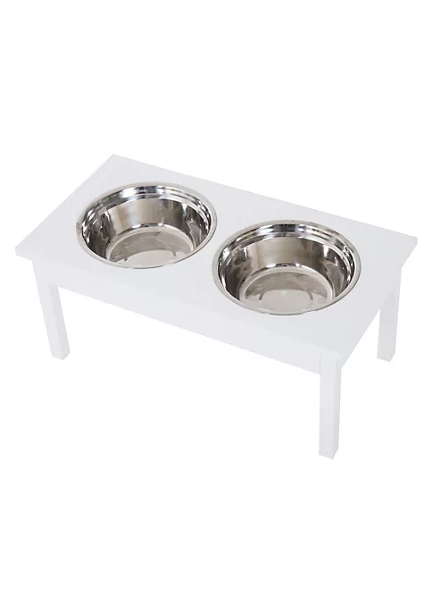 Flash Sale ๐ PawHut 23โ Wooden Heavy Duty ๐ฆฎ Dog Food Bowls Pet Elevated Feeding Station White ๐ฅฐ 3 Flash Sale ๐ PawHut 23โ Wooden Heavy Duty ๐ฆฎ Dog Food Bowls Pet Elevated Feeding Station White ๐ฅฐ