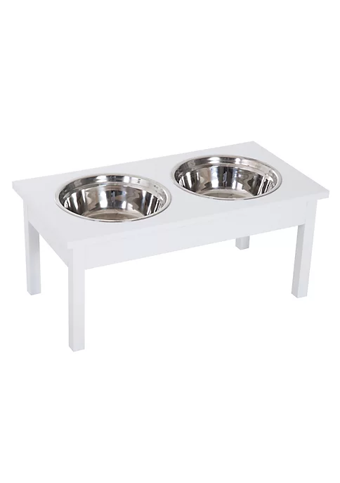 Flash Sale ๐ PawHut 23โ Wooden Heavy Duty ๐ฆฎ Dog Food Bowls Pet Elevated Feeding Station White ๐ฅฐ 5 Flash Sale ๐ PawHut 23โ Wooden Heavy Duty ๐ฆฎ Dog Food Bowls Pet Elevated Feeding Station White ๐ฅฐ - Image 3
