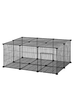 New ❤️ PawHut Pet Playpen Small Animal Cage 22 Panels Portable Metal Wire Yard Fence with Door for Rabbit Chinchilla Hedgehog Guinea Pig 👏 -Cheap PawHut Store Belk 935