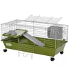 Brand new 🤩 PawHut 35" Small Animal Cage Chinchilla Guinea Pig Hutch Pet House with Platform Ramp Food Dish Wheels and Water Bottle 🌟 -Cheap PawHut Store Belk 95
